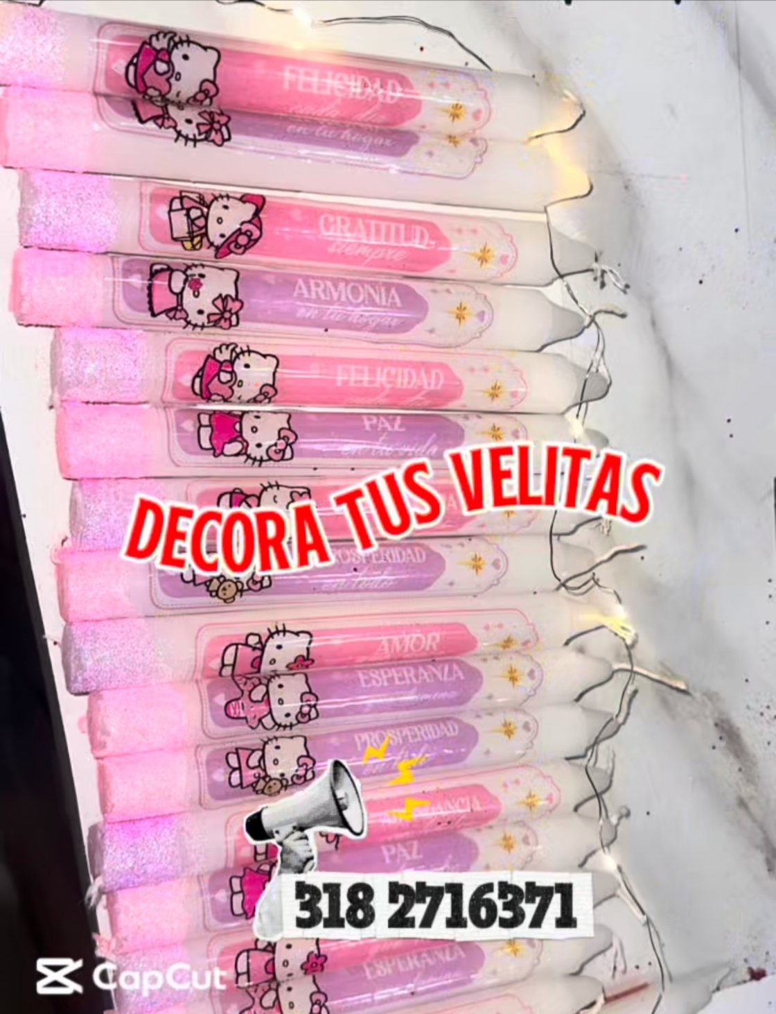 Velitas decoradas